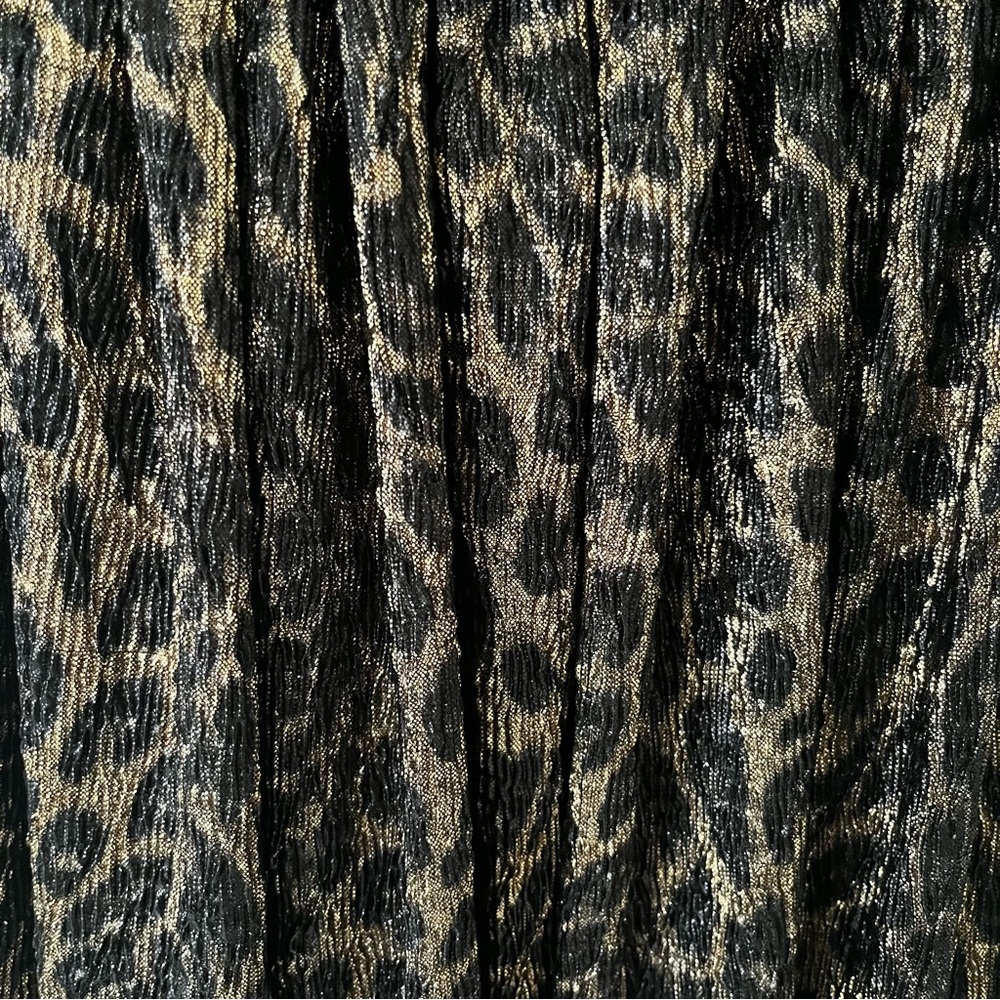 Retrofete Andrea Maxi Dress in Bronze Leopard Small One Shoulder Formal Gala - Picture 5 of 11